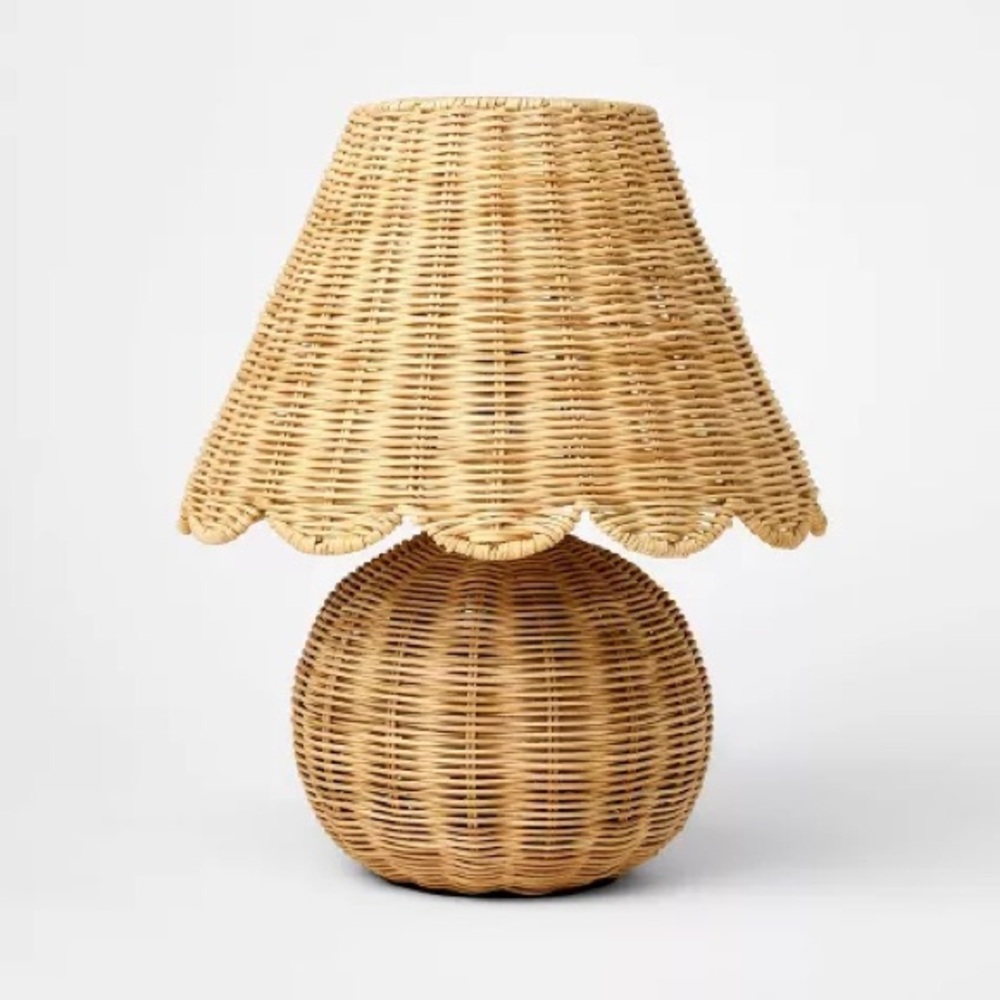 / Table Lamp with Woven Base and Woven Shade - Studio McGee